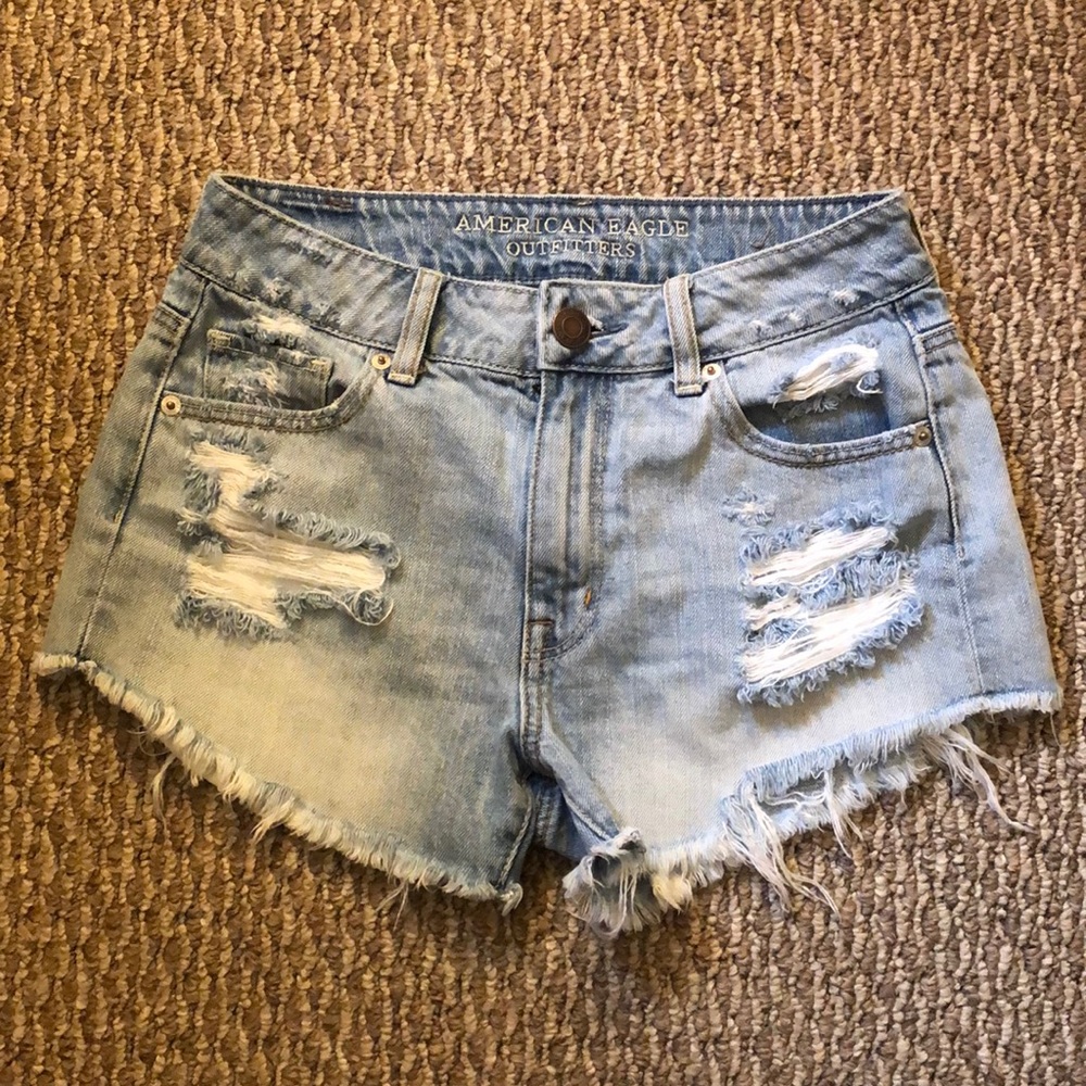 American Eagle Distressed Denim Shorts